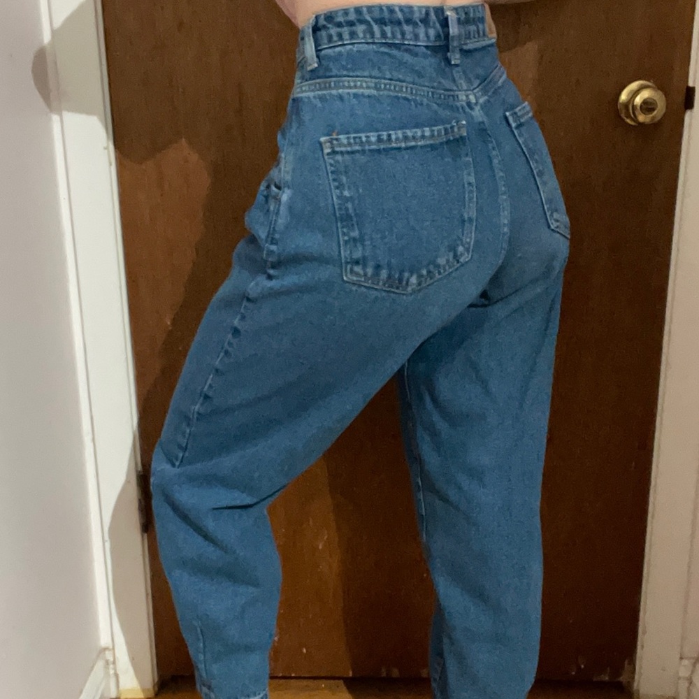 Zara Baggy Slouchy High Rise Balloon Cut Jeans - Picture 2 of 11